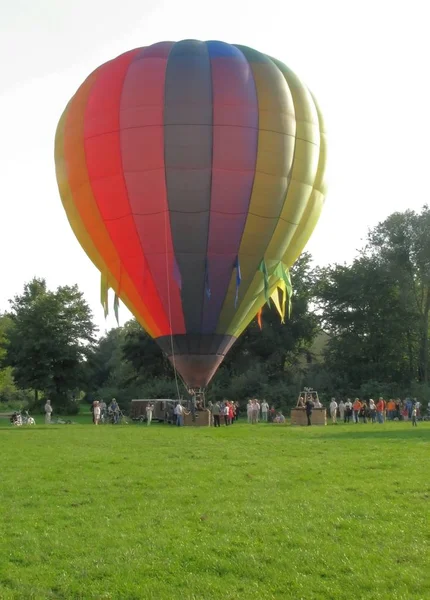 Heißluftballon Park — Stockfoto