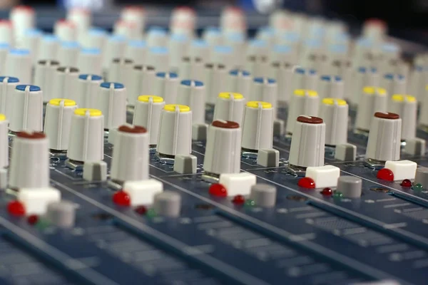 Sound Mixer Control Panel — Stock Photo, Image