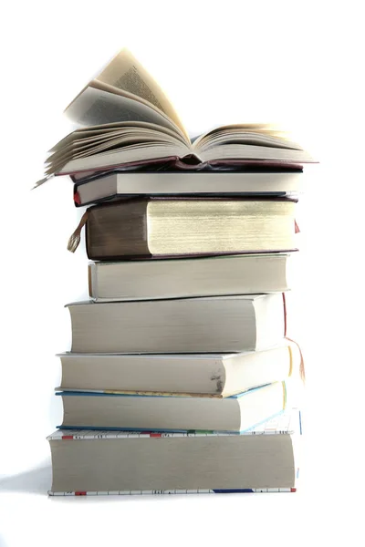 Könyvtári Könyvek Ismeretek Irodalom — Stock Fotó