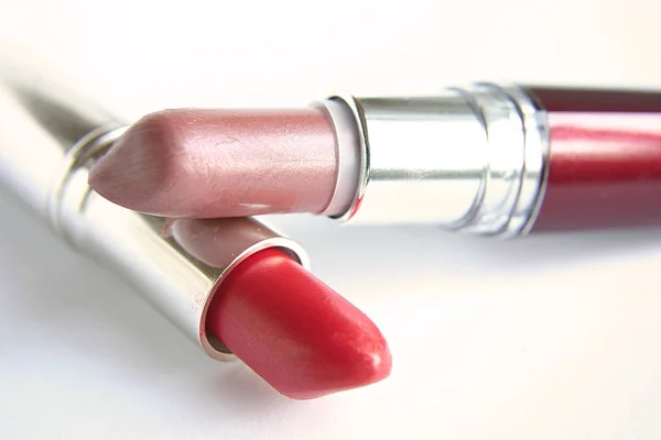 Woman Make Lipstick — Stock Photo, Image