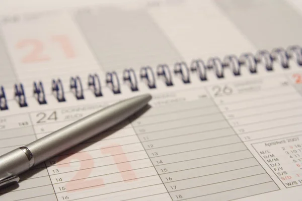 Planificador Calendario Organizador Día — Foto de Stock