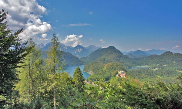 Schloss Hohenschwangau Reise Und Architekturkonzept — Stockfoto