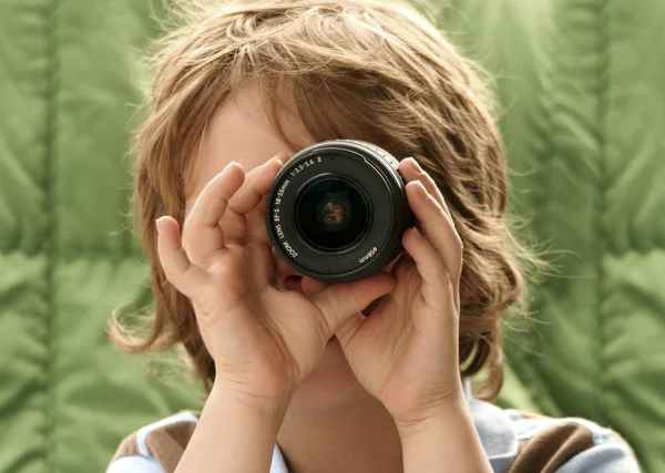 Ritratto Bambino Carino Concetto Infanzia Felice — Foto Stock