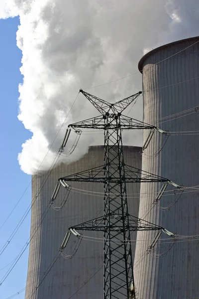Erőmű Erőmű Energiatermelés — Stock Fotó