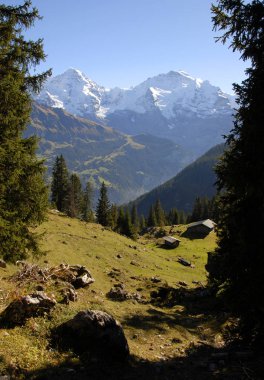 scenic view of beautiful alps landscape  clipart
