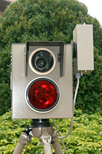 Speed Camera Street Trees — Stock Photo, Image