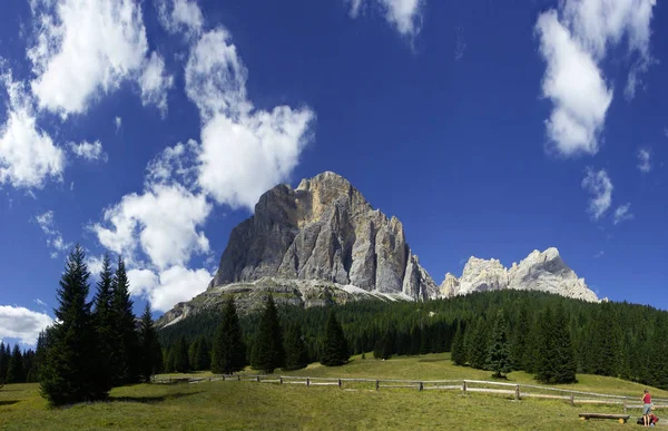 Festői Kilátás Fenséges Dolomitok Táj Olasz — Stock Fotó