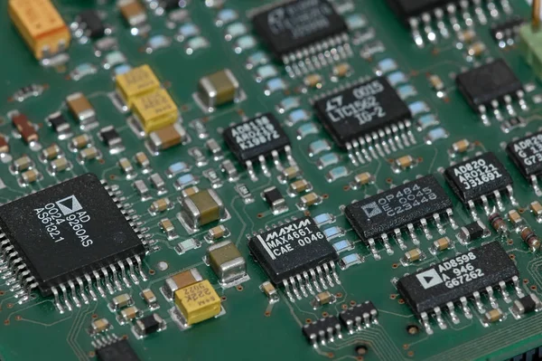 Computer Micro Circuits Electronic Background — Stock Photo, Image