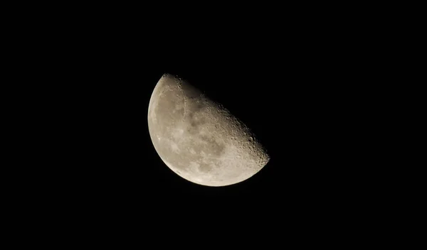 Lune Étoiles Dans Ciel Nocturne — Photo