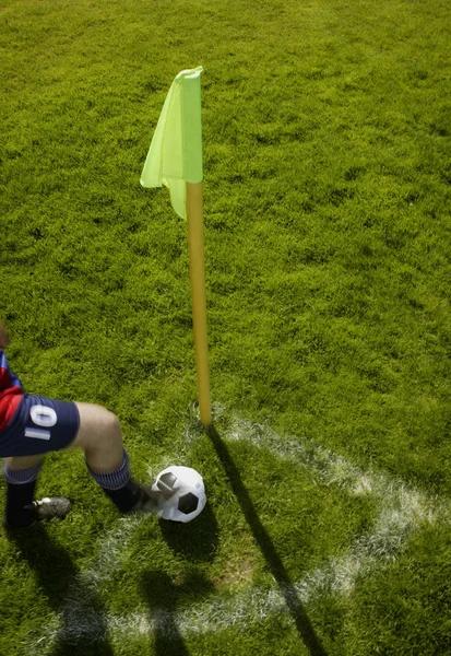 Visão Panorâmica Conceito Esporte Futebol — Fotografia de Stock