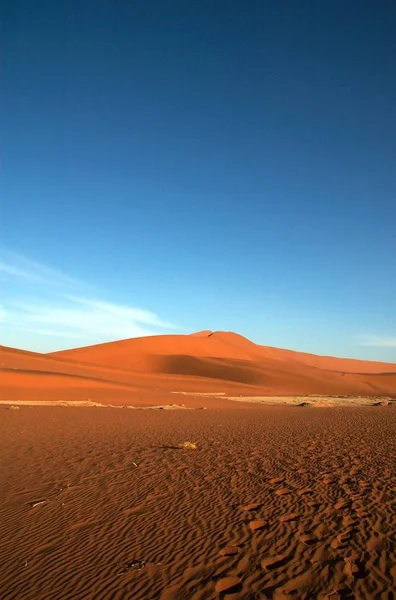 Hete Zomer Zandwoestijn Duinlandschap — Stockfoto