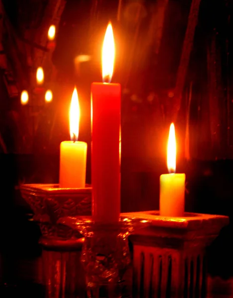 Espírito Natal Velas Advento — Fotografia de Stock