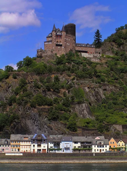 Schloss Katz Reise Und Architekturkonzept — Stockfoto