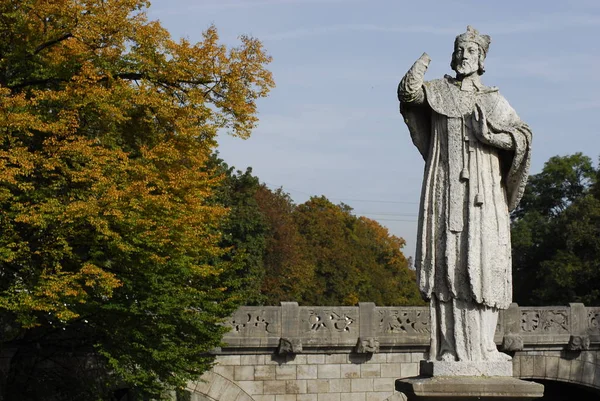 Als Beschützer Der Flöße Auf Der Isar — Stockfoto