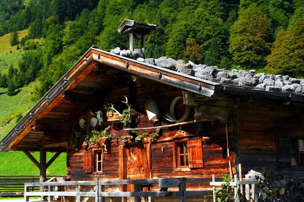 Erstaunliche Natur Auf Alpen Berge Hintergrund — Stockfoto