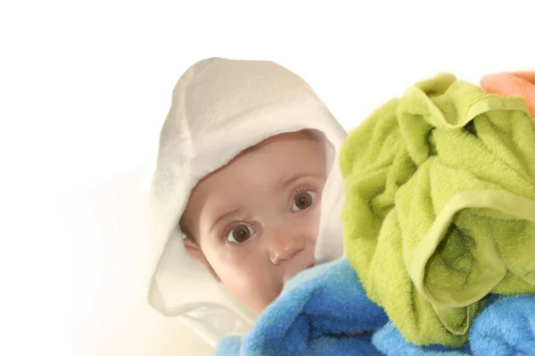 Closeup Portrait Cute Baby — Stock Photo, Image