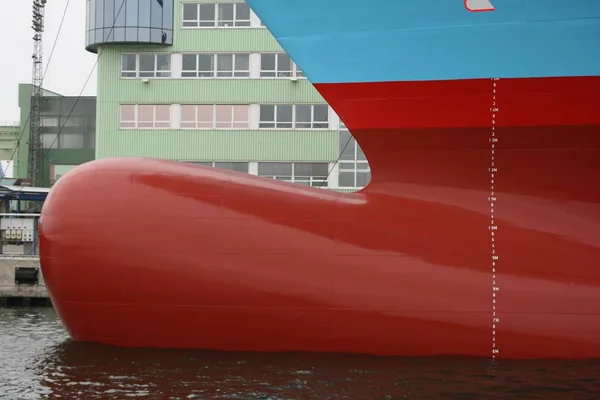 Червоно Біла Корабельна Палуба — стокове фото