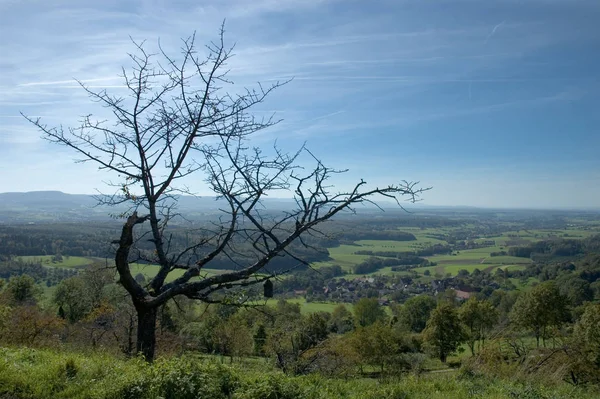 Widok Hohenstaufen Albtrauf — Zdjęcie stockowe