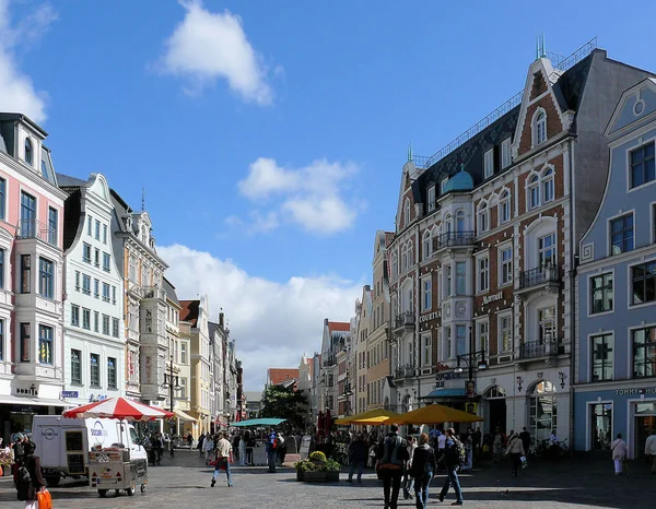 Scena Strada Rostock — Foto Stock