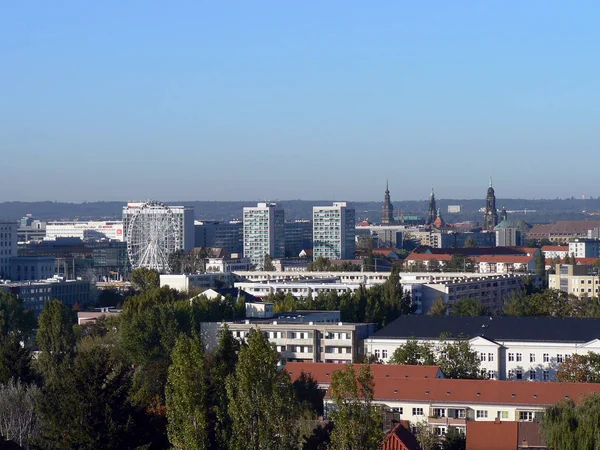 Festői Városi Kilátás Modern Felhőkarcolók Homlokzat — Stock Fotó