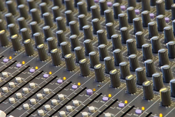 Tonmixer Und Audio Tasten — Stockfoto