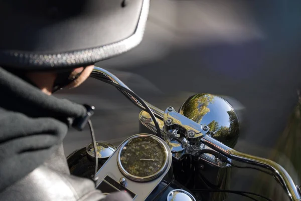Nahaufnahme Eines Motorrads Auto — Stockfoto