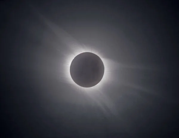 Gökyüzünde Güneş Tutulması Astronomi — Stok fotoğraf
