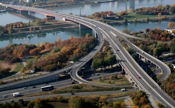 Γραφική Άποψη Της Οδικής Κυκλοφοριακής Υποδομής — Φωτογραφία Αρχείου
