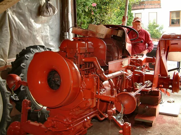 Our Tractor Porsche Completely Disassembled Cleaned Repainted Screwed Together Again — Photo