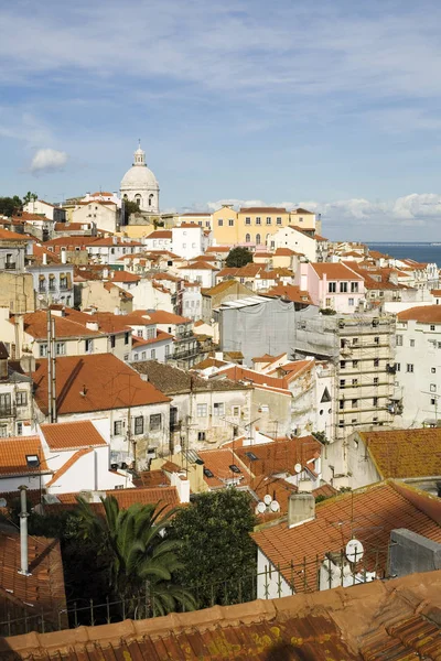 Sąsiedztwo Alfama Lizbonie Portugalia — Zdjęcie stockowe