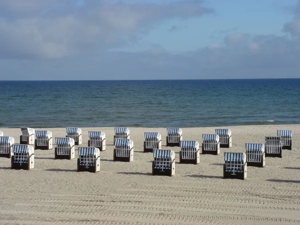 Krzesła Plażowe Ustawione — Zdjęcie stockowe