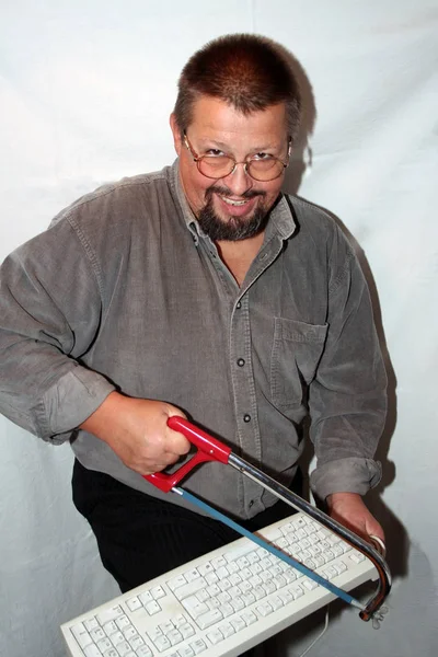Portret Mężczyzny Laptopem — Zdjęcie stockowe