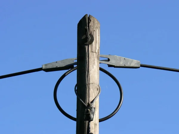 Starý Telefon Střeše — Stock fotografie