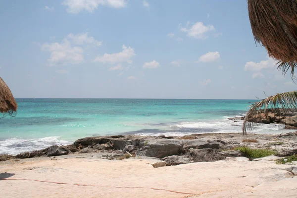 Blick Auf Den Karibischen Strand Bei Tag — Stockfoto