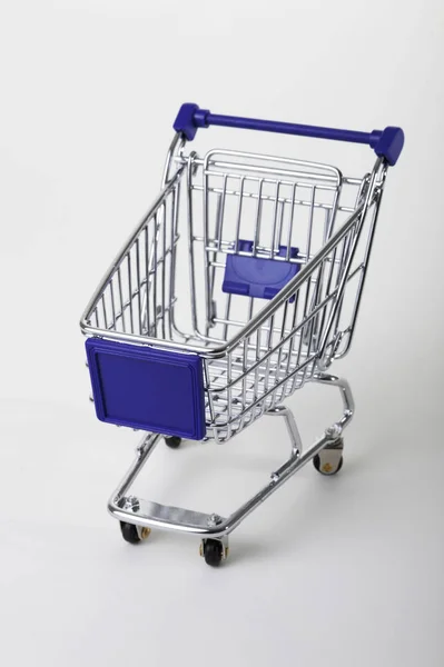 Shopping Cart Trolley Retail Shop — Stock Photo, Image