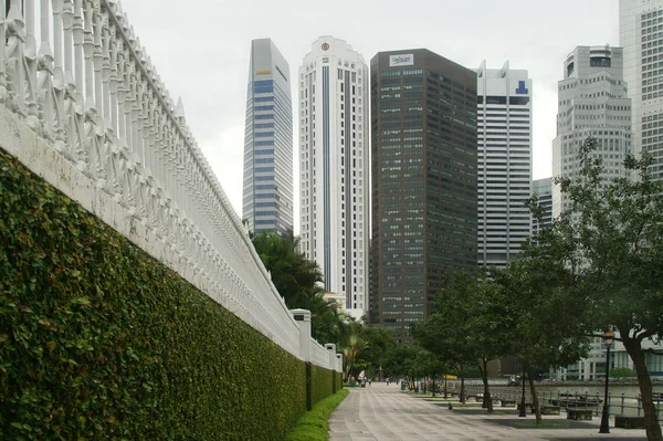 Changes Singapur Everywhere Modern Buildings Here Singapore River Area U200B — Stock Photo, Image