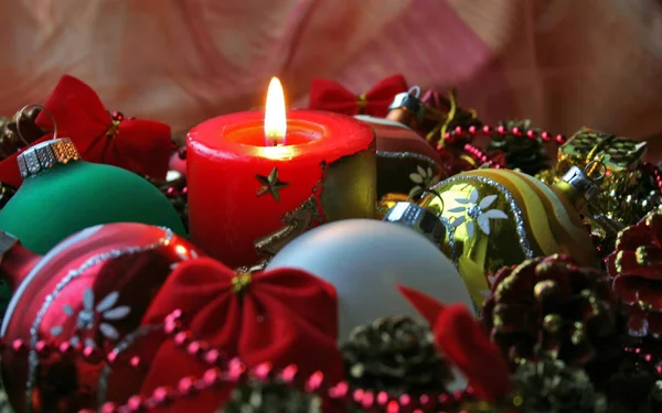 クリスマスお祝い季節の装飾 — ストック写真