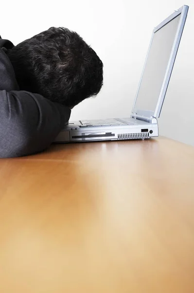 Businessman Laptop Office — Stock Photo, Image