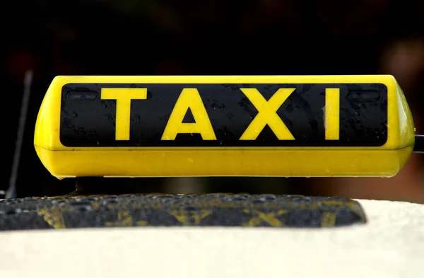 Taxi Sign Road — Stock Photo, Image