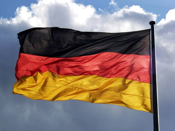 German Flag Official Colors Proportion Correctly — Stock Photo, Image