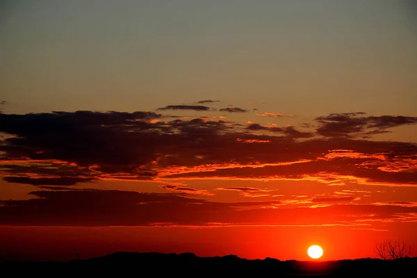 Puesta Sol Las Badlands — Foto de Stock