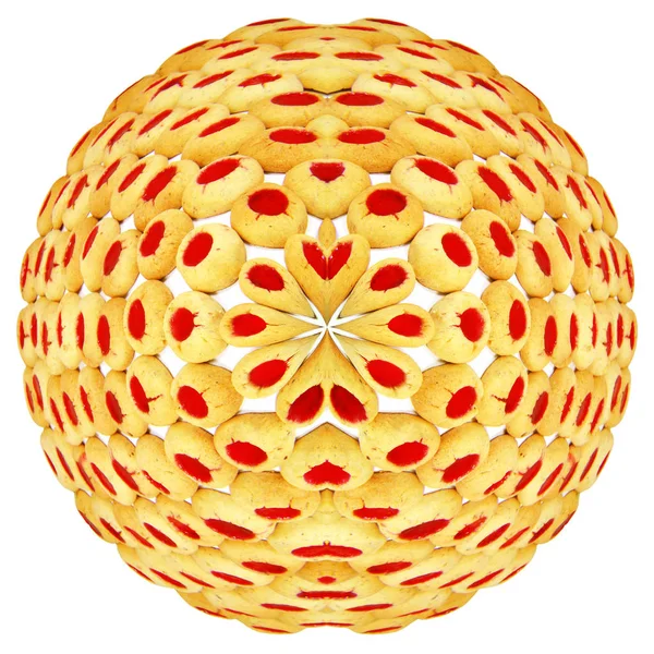 Graphic Mandala Flower Background — Stock Photo, Image