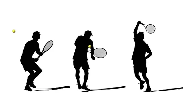 Tennis Sportliches Spiel Wettbewerb — Stockfoto