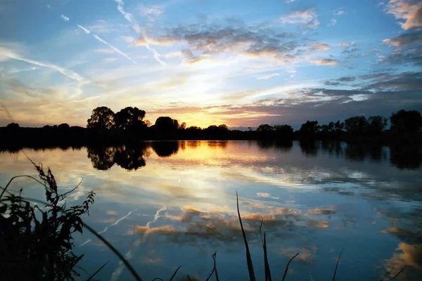 Pôr Sol Havel — Fotografia de Stock