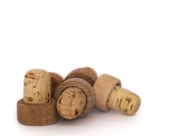 Brown Wooden Bottle Cork — Stock Photo, Image