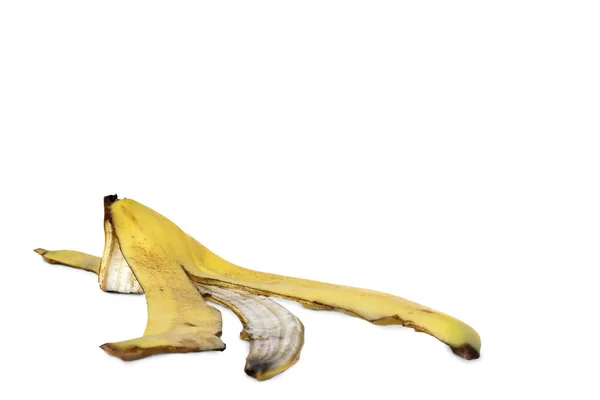 Liggend Rond Bananenschil — Stockfoto