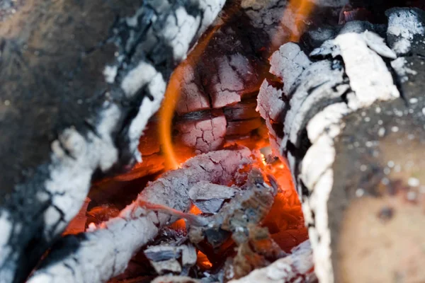 Fuoco Nel Camino — Foto Stock