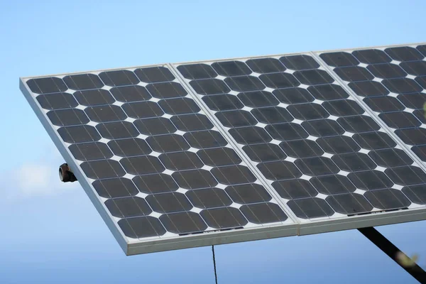 Electric Power Solar Cells Panels — Stock Photo, Image