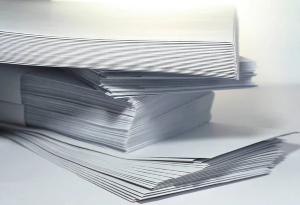 Stack Paper Folders White Background — ストック写真