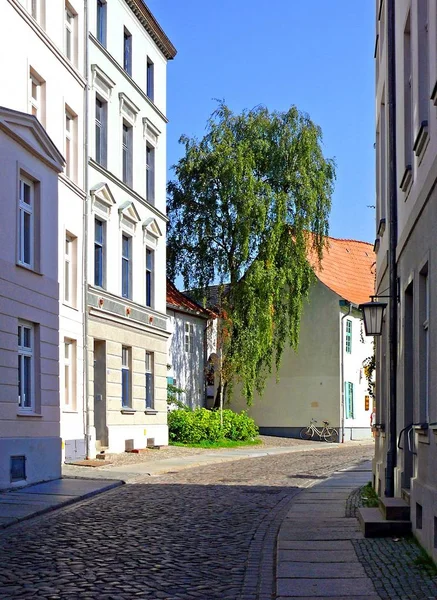 Straßenszene Einer Stadt — Stockfoto